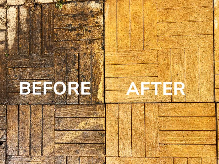 Patio cleaning service Deganwy Conwy North Wales