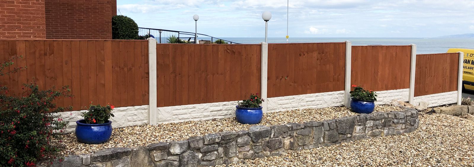 garden fence painting colwyn bay conwy