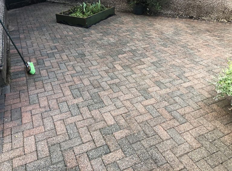 after pressure wash patio service gyffin conwy