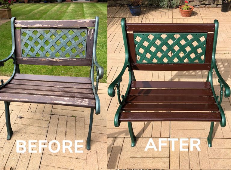 garden chair restoration deganwy conwy north wales