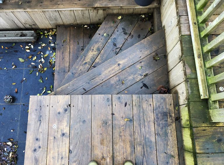 before decking cleaning conwy jet washing service